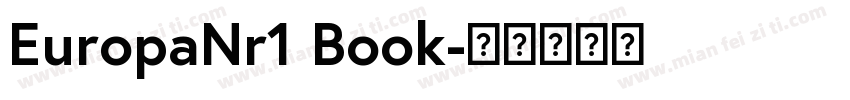 EuropaNr1 Book字体转换